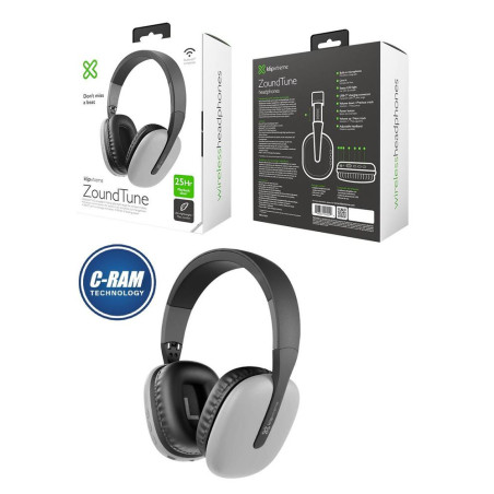 Audífonos Bluetooth 8Hrs Zound Tune Ligero Gris