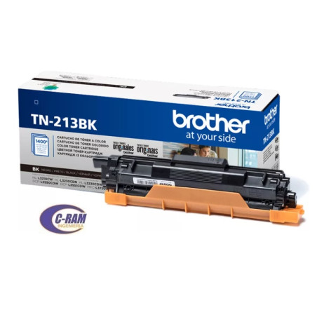 Toner Cartucho Brother TN213Bk Negro 1400 Pag 