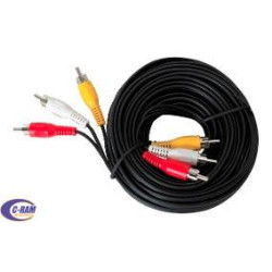 Cable de Audio Videos 3 RCA 3MTS Dinon 9132