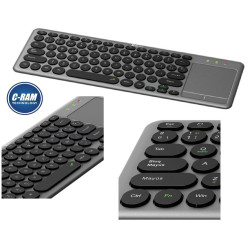 Teclado Inalámbrico KeyGlider con Panel Taptil