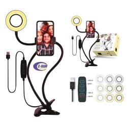 Aro de Luz Porta Celular Soporte Clip Mlab