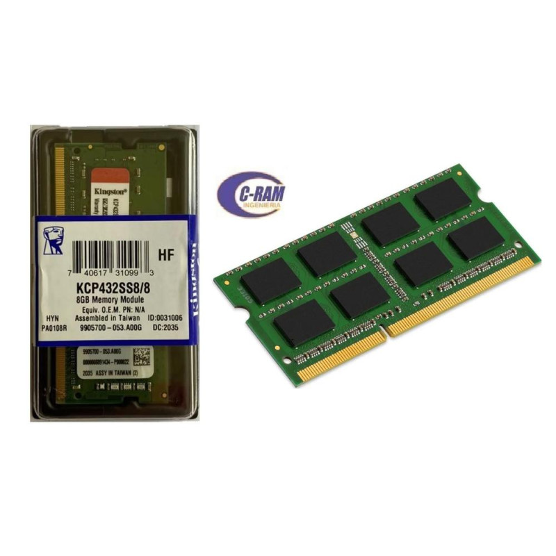 Memoria 8GB DDR4 3200 SODIMM,1,2V para Notebook