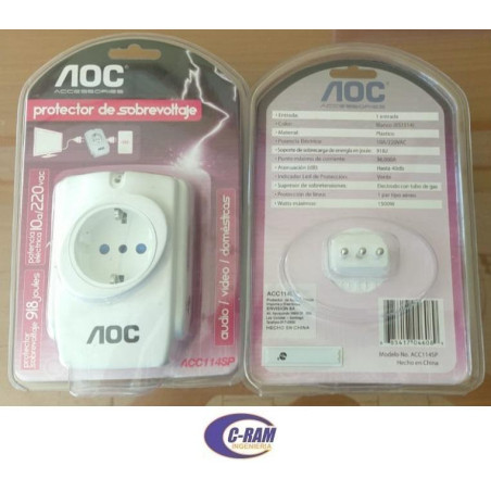 Protector de Sobrevoltajes 918 Joules AOC