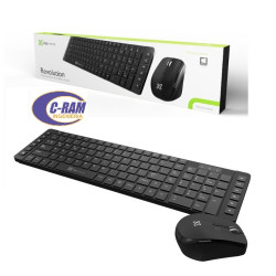 Kit Teclado y Mouse Inalámbrico Revolución 