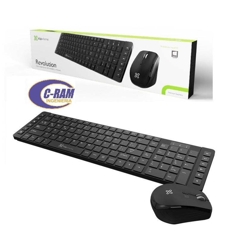 Kit Teclado y Mouse Inalámbrico Revolución 