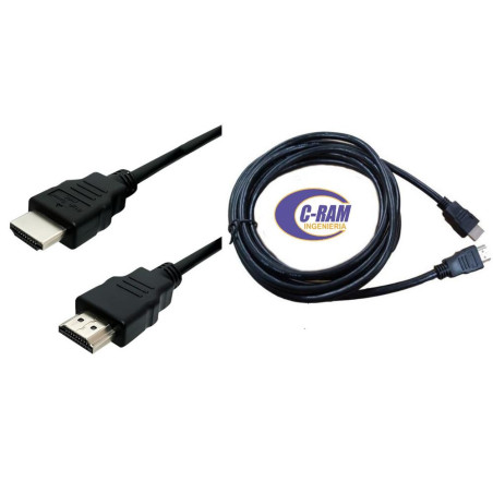 Cable HDMI Macho /Macho 1 8Mt V2 0 4K 3D Negro
