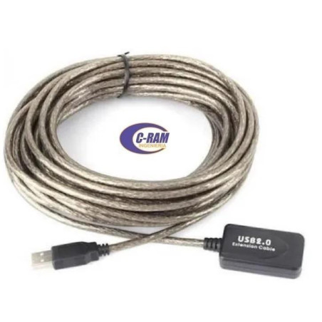 Cable De Extensión Usb Activo 2 0 10Mts Blindado