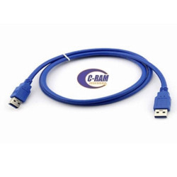 Cable USB 3 0 Macho- Macho 1 8mts Azul Ulink 