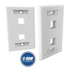 Face Plate de 2 Puestos RJ45 Blanco Furukawa