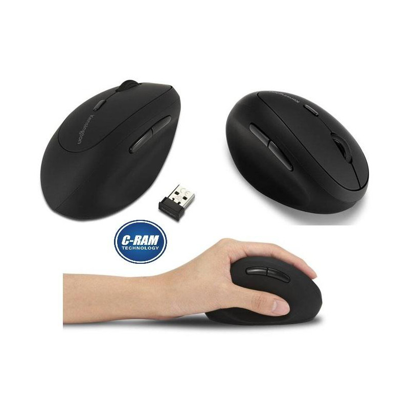 Mouse Inalámbrico Para Zurdos Pro Fit Kensington