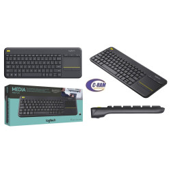 Teclado Inalámbrico Touch Pad K400 Negro Logitech