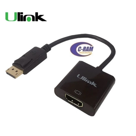 Conversor Display Port Macho a HDMI Hembra Ulink 