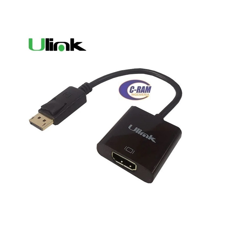 Conversor Display Port Macho a HDMI Hembra Ulink 
