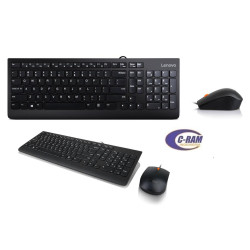 Kit Teclado y Mouse Set Español Usb 300 Lenovo