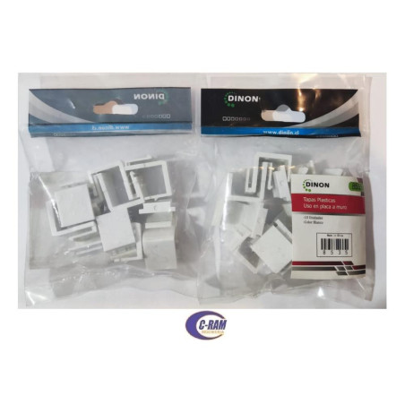 Pack de 10 tapas para placas muros  Color Blanco