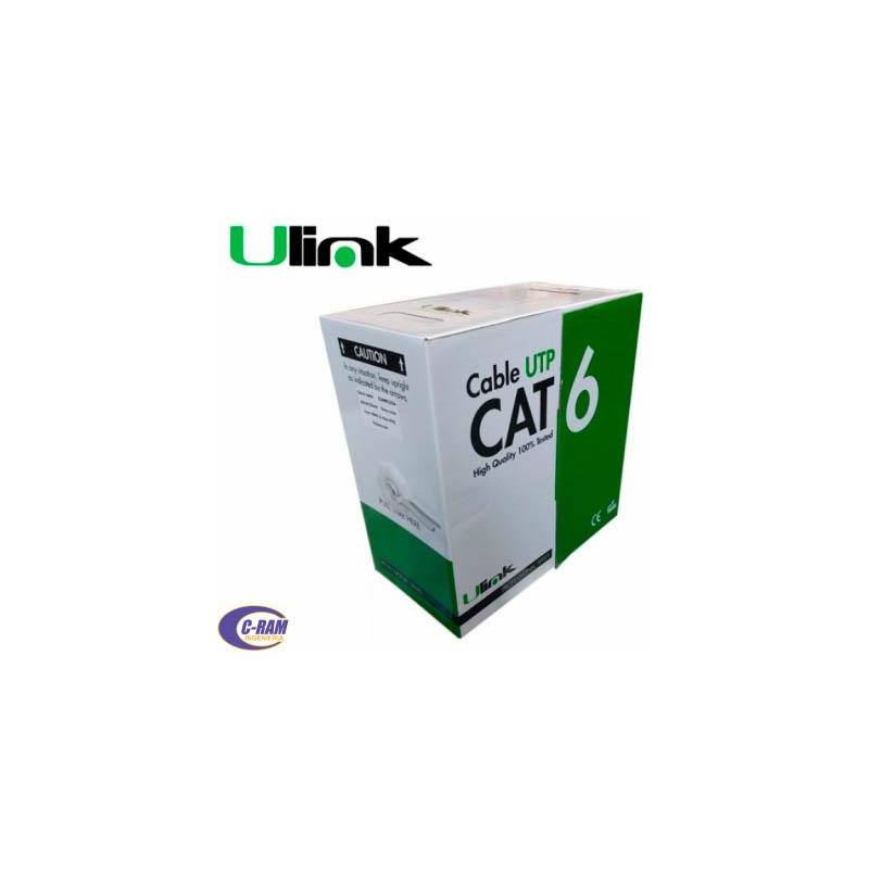 Bobina Cable de RED Cat6 4x2x0 52mm  305Mts Ulink