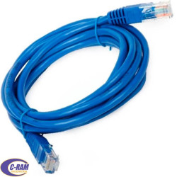 Cables de Red Categoría 6  2 0 Metros Color Azul