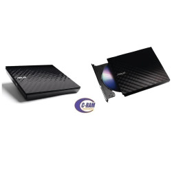DVDRW Externo 8x USB Flexible Dual Negro Asus