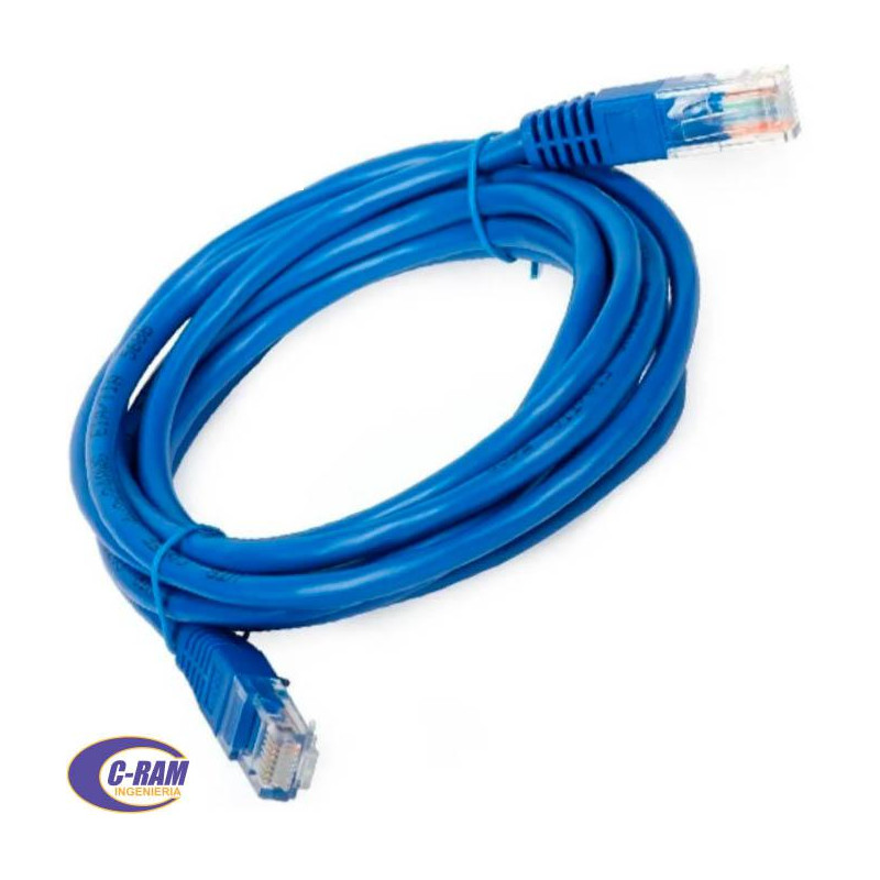 Cables de Red Categoría 6  2 0 Metros Color Azul