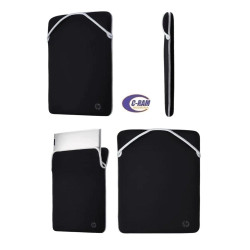 Funda Protección Reversible HP Negro/Plateado 15 6