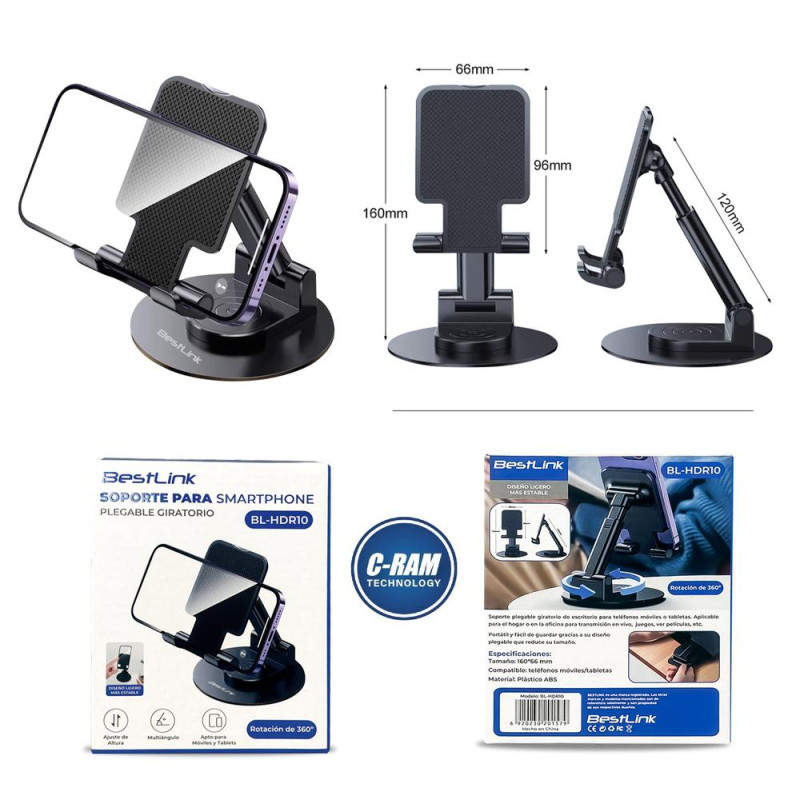Soporte Smartphone Universal Giratorio Bestlink