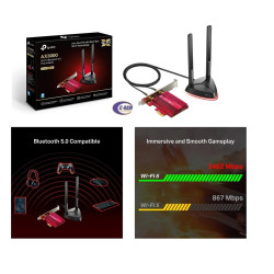 Tarjeta Pcie Wifi 6   Bt Tp-link Archer Tx3000e