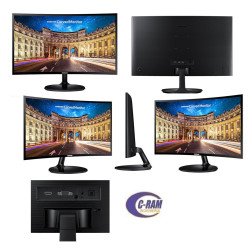 Monitor Curvo esencial de 24  1920x1080  1 800R