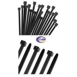 Amarra cables 2 5x100mm Negro 100 unidades DRL