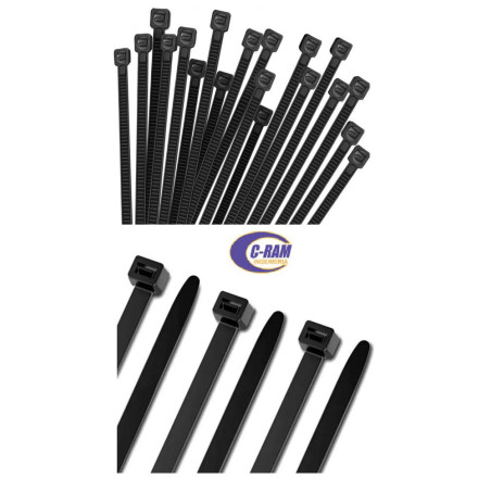 Amarra cables 2 5x100mm Negro 100 unidades DRL