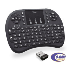Teclado Wireless Touchpad Recargable Pc Notebook 
