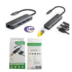 Adaptador Hub USB C a 4 en 1 Ulink