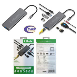 Adaptador Hub USB C a 9 en 1 Ulink