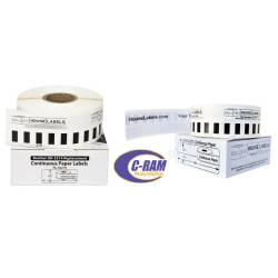 Rollo De Etiquetas Continuas Dk 2214  12mm X 30 48