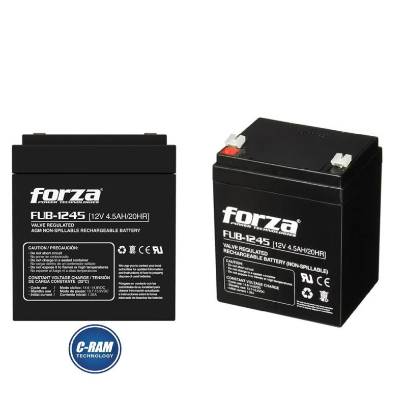 Batería Forza  UPS FUB-1245 4 5Ah 12V 
