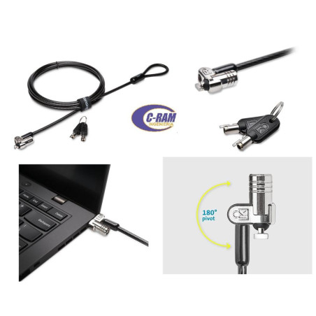 Cable MicroSaver® 2 0 para Notebook  1 8mts  