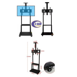 Soporte De Tv Con Ruedas 32  A 70  Pedestal Movil