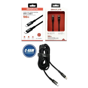 Cable Carga y Datos USB-C a USB-C 1 2Mts 100W