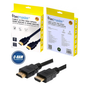 Cable HDMI Macho/Macho 2Mts Ultra High Speed Negro