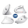 Mouse Vertical Wireless Ergonómico Blanco Verto  
