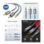 Cable Stereo Plug 3 5mm A 2RCA Macho 3Mts Essager