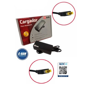 Cargador Lenovo 20V  3 25A  Pin Rectangular Utek