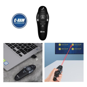 Presentador Inalámbrico y Puntero Laser 15Mts Utek
