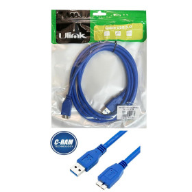 Cable USB 3 0 Macho a Micro-USB 3 0 1 8Mts Ulink