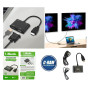 Conversor HDMI a HDMI  VGA  Audio  Micro USB Ulink