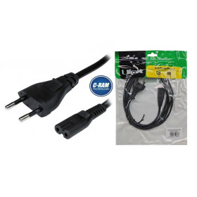 Cable de Poder Tipo Ocho 8  Macho-Hembra 1 8mts 