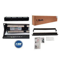 Patch Panel Cat 6  24 Puertos  Fluke Tested Ulink
