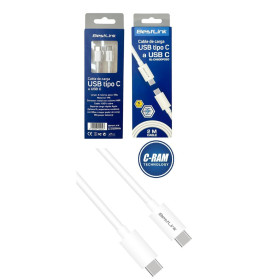 Cable Carga Rapida y Datos USB-C a USB-C 2Mts 60W