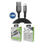 Cable Datos y Carga USB-A a USB-C 1Mts 30W Negro 