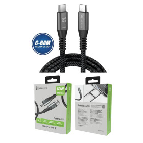 Cable Datos y Carga USB-C a USB-C 1 8M 60W Negro 