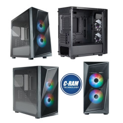 Gabinete Gamer Cooler Master Cmp 320 ARGB 3 Fan   